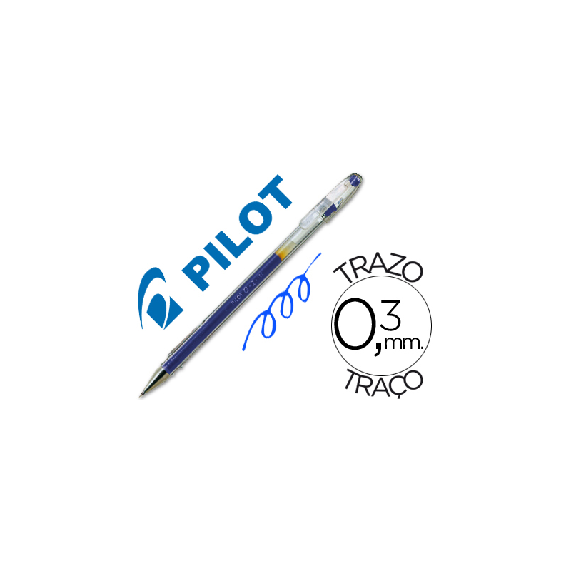 Boligrafo pilot g-1 azul tinta gel