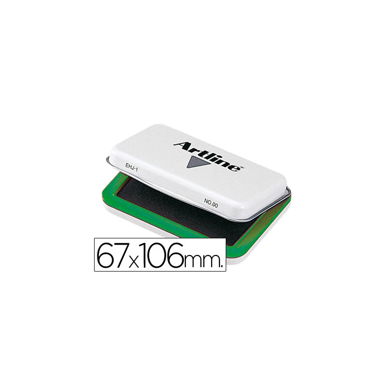 Tampon artline nº1 verde 67x106 mm
