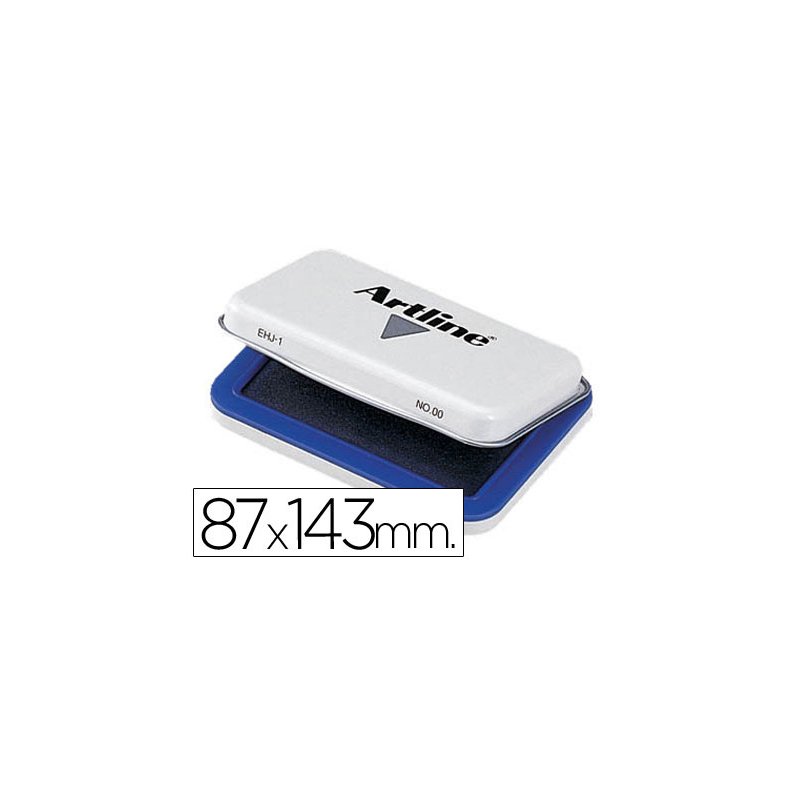 Tampon artline nº2 azul 87x143 mm