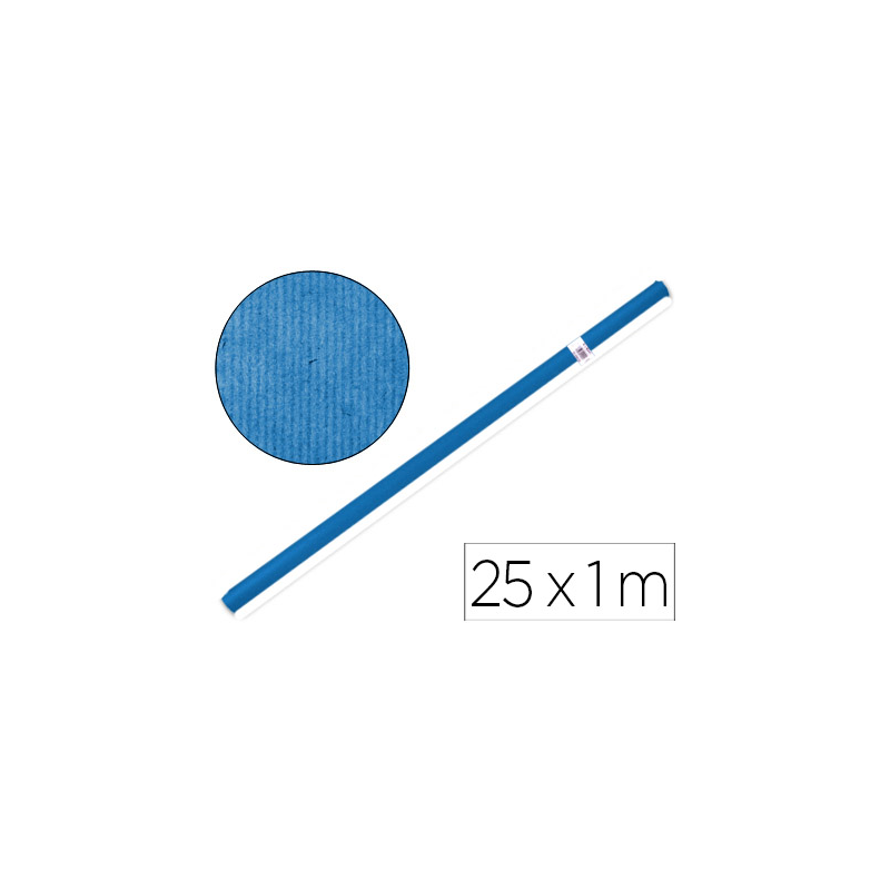 Papel kraft liderpapel azul -rollo 25x1 mt