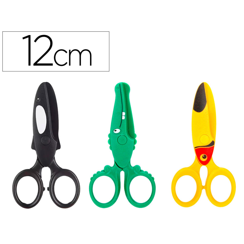 Tijera liderpapel 12cm corta pasta de modelar papel y carton unidad