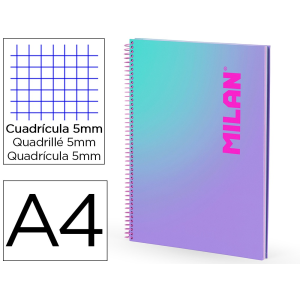 Cuaderno espiral milan...