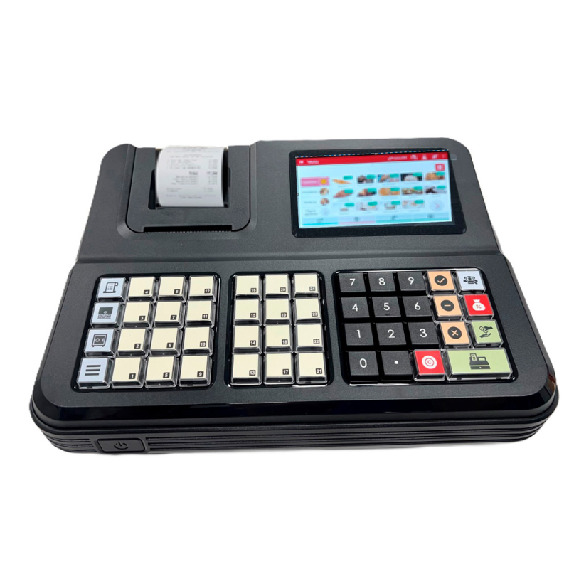 Registradora sam4s zeta a-50 verifactu/ticketbai 15 familias visor led 8 digitos color negro 320x260x113 mm