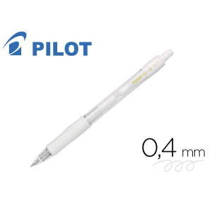 Boligrafo pilot g-2 blanco...