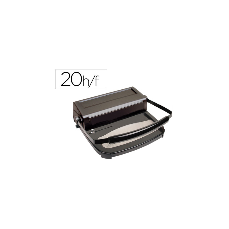 Encuadernadora para espiral yosan 64u paso 5:1 perfora 20 hojas tamaño din a4 encuaderna hasta 450 hojas