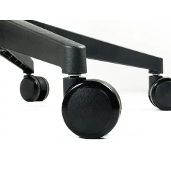 Silla q-connect oficina alba malla base metalica alt max 1110 anc 610 prof 580 ruedas premium color negro azul