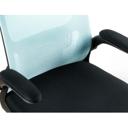 Silla q-connect oficina alba malla base metalica alt max 1110 anc 610 prof 580 ruedas premium color negro azul