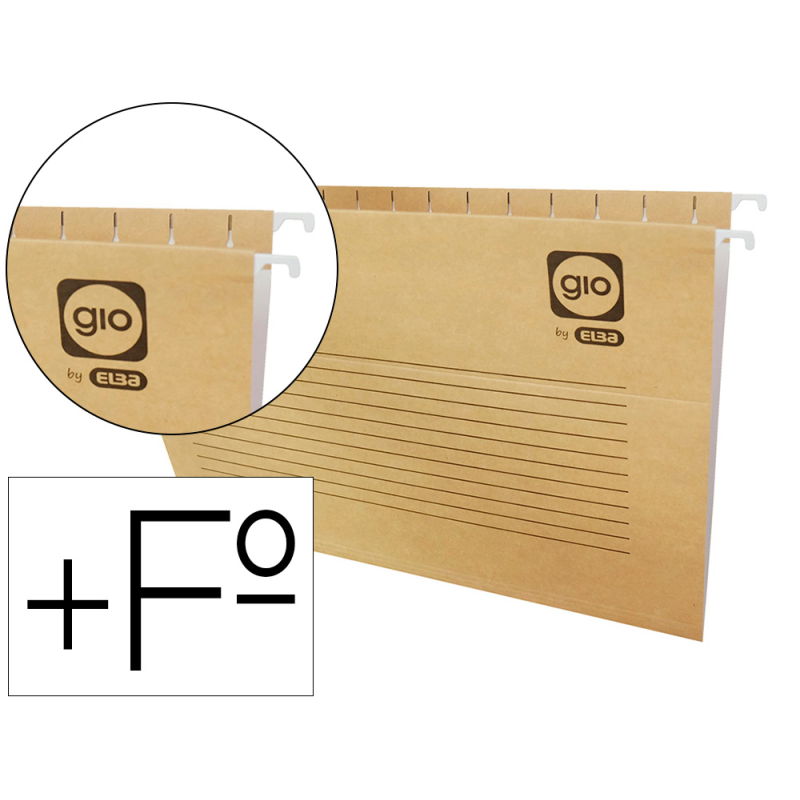 Carpeta colgante gio folio prolongado 43200 240x375 mm
