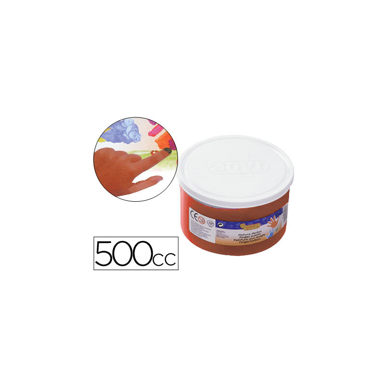 Pintura a dedos jovi 500 cc marron