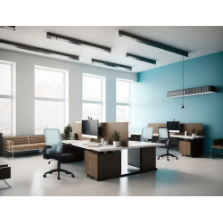 Silla q-connect oficina alba malla base metalica alt max 1110 anc 610 prof 580 ruedas premium color negro azul