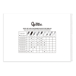 Bloc dibujo liderpapel artistico natura espiral 230x325mm 20 hojas 130g/m2 sin recuadro perforado