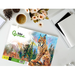Bloc dibujo liderpapel artistico natura espiral 230x325mm 20 hojas 130g/m2 sin recuadro perforado