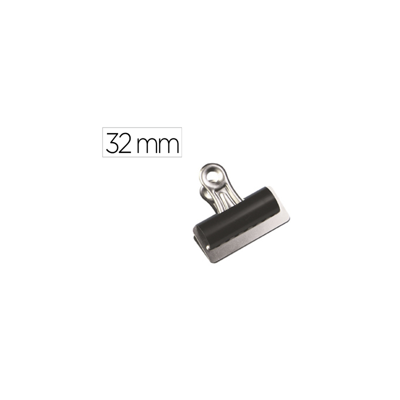 Pinza metalica q-connect pala fija 32 mm caja de 10 unidades