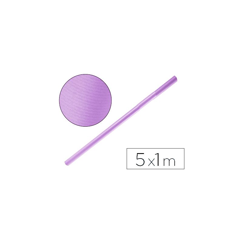 Papel kraft liderpapel lila rollo 5x1 mt