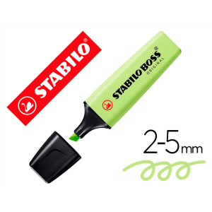 Rotulador stabilo boss fluorescente 70 pastel chispa de lima