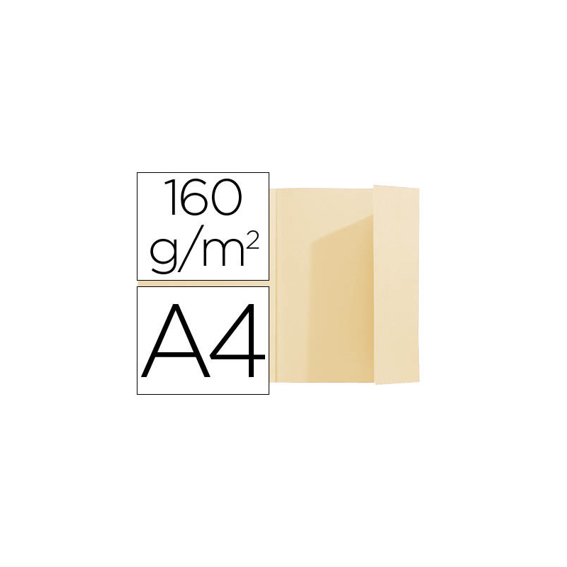 Subcarpeta exacompta din a4 crema 160g/m2 con solapa interior