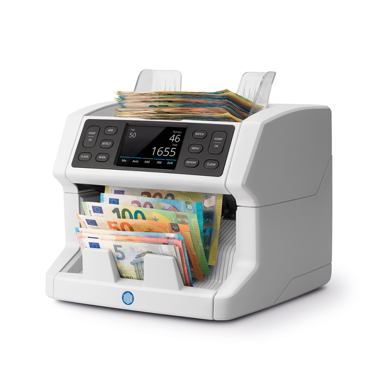 Contador de billetes safescan 2865-s display 3,5/' funcion añadir y crear fajos conteo 1200 billetes/minuto