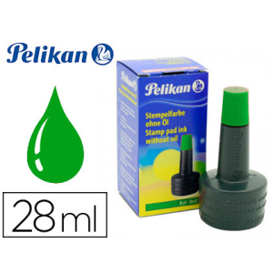 Tinta tampon pelikan verde...