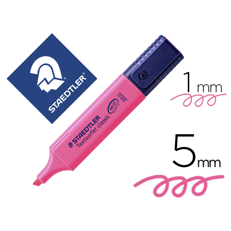 Rotulador staedtler textsurfer classic 364 fluorescente rosa