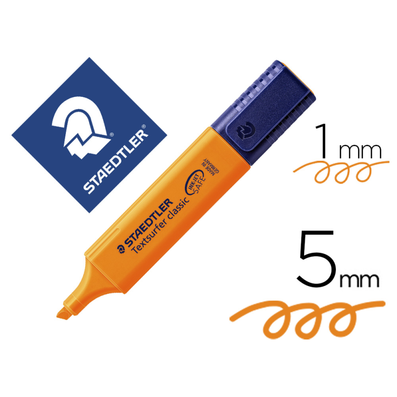 Rotulador staedtler textsurfer classic 364 fluorescente naranja