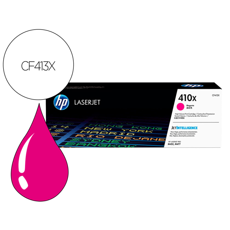 Toner hp color laserjet pro m377 / m452 / mfp m477 magenta 5000 paginas
