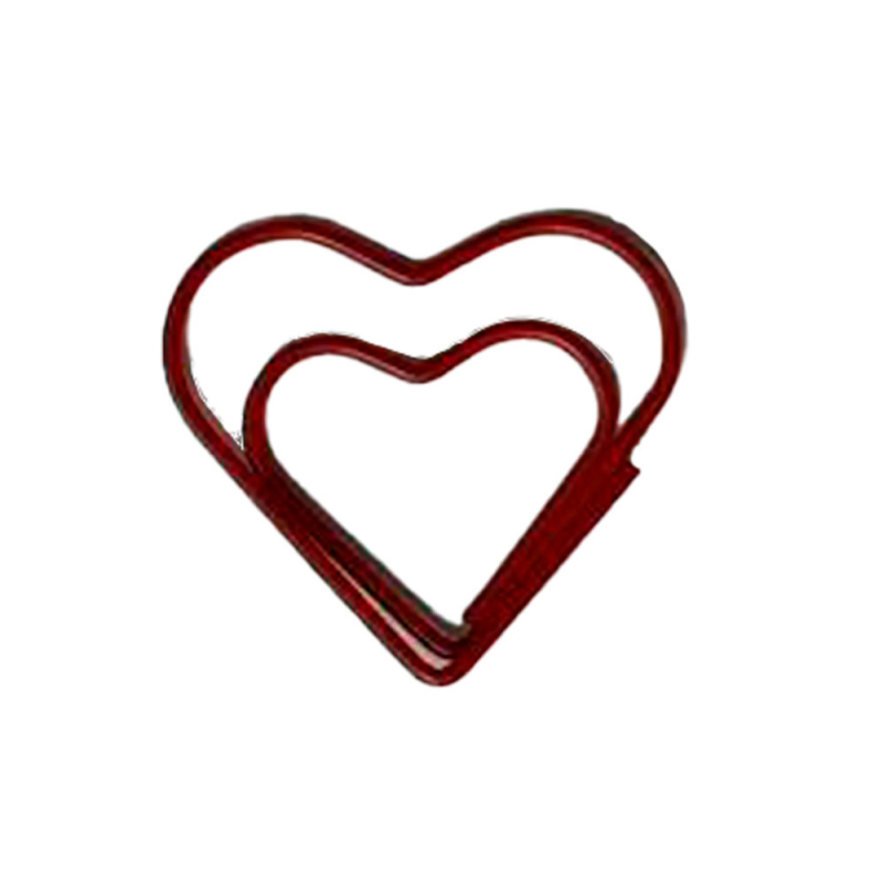 Clips imaginovo 28 mm forma corazones en blister de 10 unidades