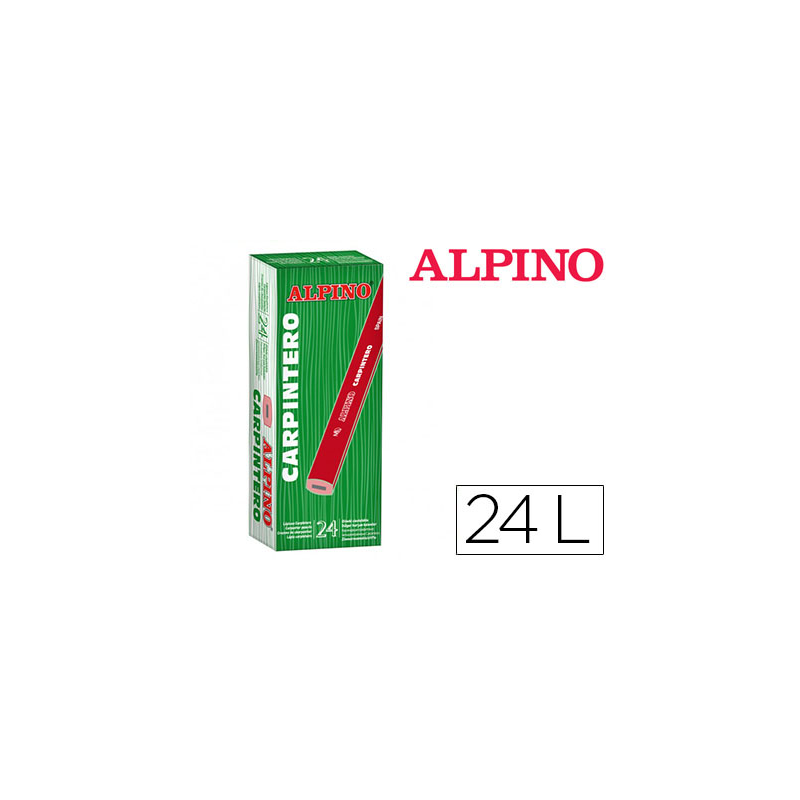 Lapices alpino carpintero caja de 24 unidades
