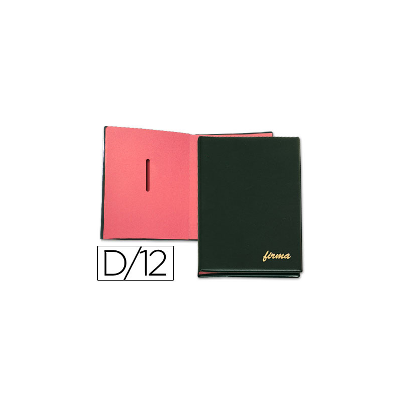 Portafirmas pardo 0874 12 departamentos color negro