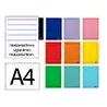 Cuaderno espiral liderpapel a4 smart tapa blanda 80h 75gr horizontal 8mm con margen colores surtidos