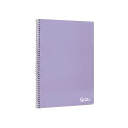 Cuaderno espiral liderpapel a4 smart tapa blanda 80h 75gr horizontal 8mm con margen colores surtidos