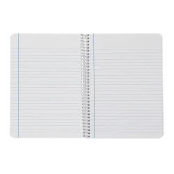 Cuaderno espiral liderpapel a4 smart tapa blanda 80h 75gr horizontal 8mm con margen colores surtidos