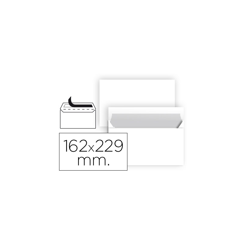 Sobre liderpapel n 11 blanco din c5 162x229 mm tira de silicona paquete de 25 unidades