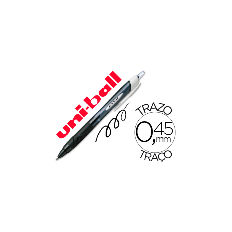 Boligrafo uni-ball jet stream sport sxn-150e tinta hibrida negro