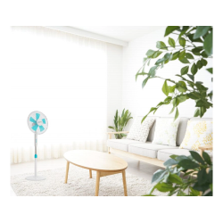 Ventilador blaupunkt pie base redonda 5 aspas 3 velocidades altura regulable con mando distancia+temporizador 45w