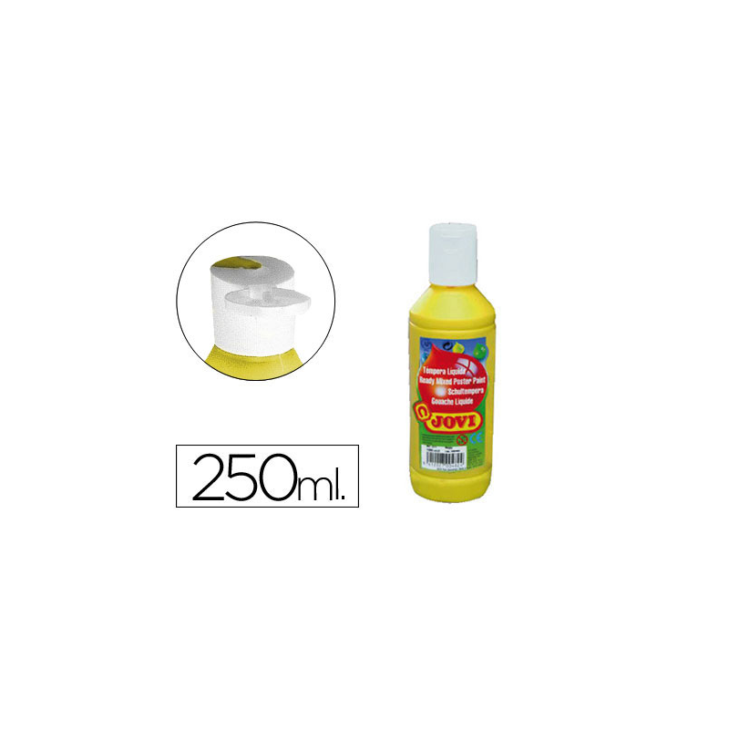 Tempera liquida jovi escolar 250 ml amarillo