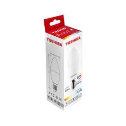 Bombilla led toshiba c37 e27 5w 3000k luz fria
