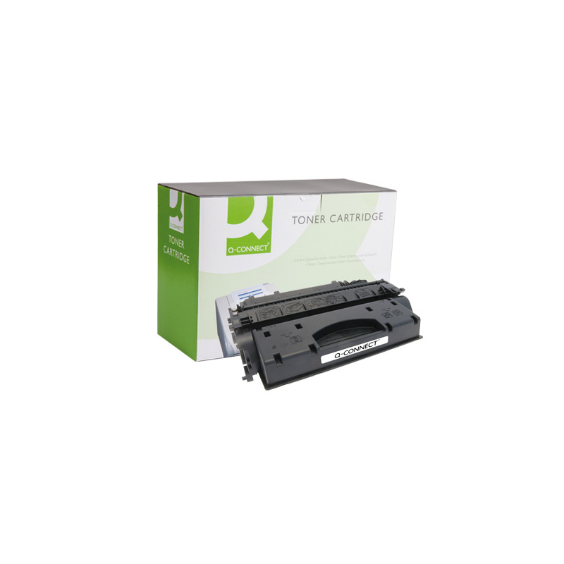 Toner q-connect compatible hp ce505x para laserjet negro 6500 paginas