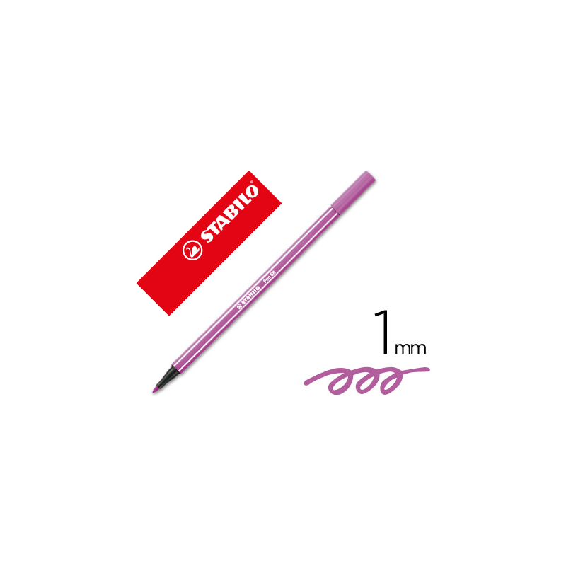 Rotulador stabilo acuarelable pen 68 lila punta gruesa 1mm