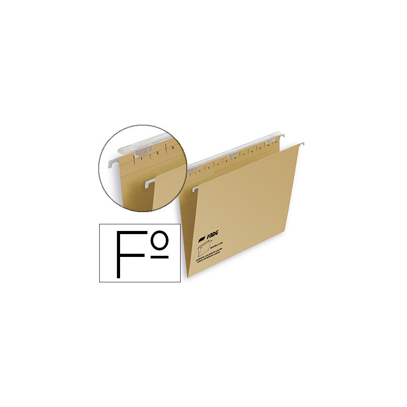 Carpeta colgante fade tiki folio visor superior 290 mm efecto lupa kraft eco 230 g/m lomo v