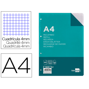 Recambio liderpapel a4 100...