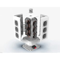 Regleta q-connect enchufe multiple 16 en 1 cable 2 mt 12 tomas de corriente+3 usb+1 usb tipo c 120x120x210mm