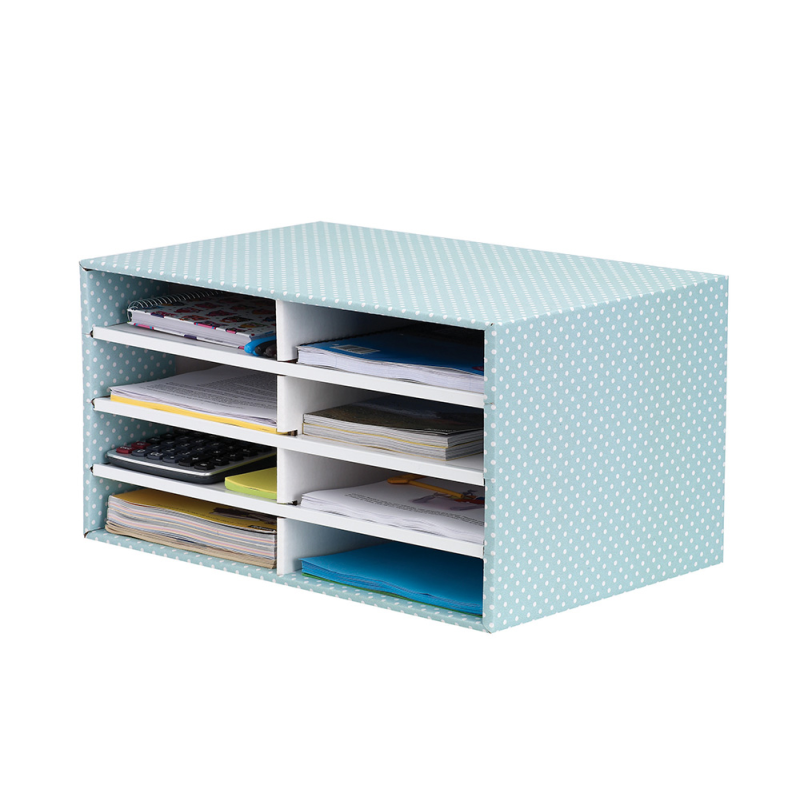 Modulo clasificador carton fellowes con 8 compartimentos 490x310x260mm