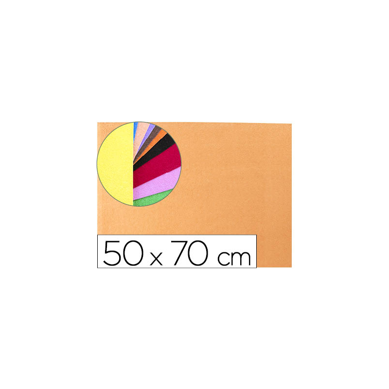 Goma eva liderpapel 50x70cm 60g/m2 espesor 2mm textura toalla carne