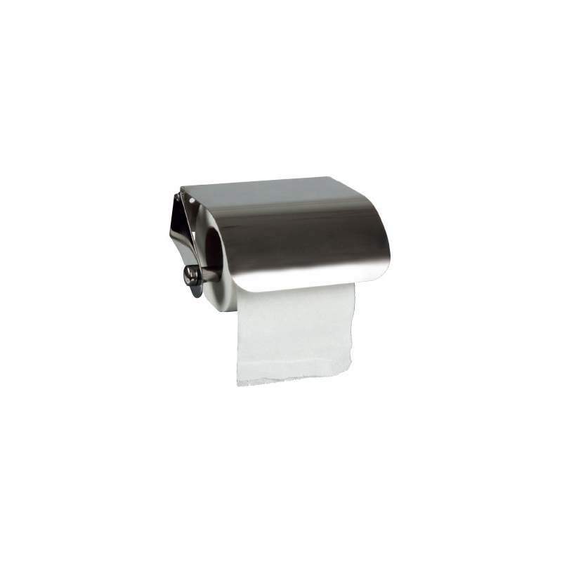 Dispensador q-connect de papel higienico acero inoxidable 122x98x45 mm