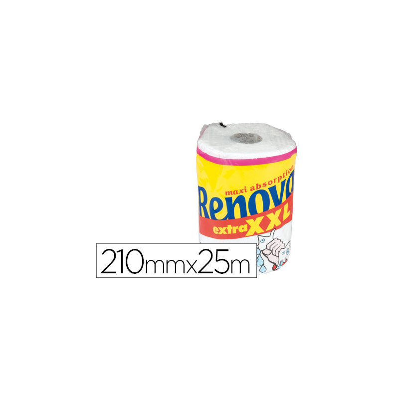 Papel de cocina renova xxl maxi ultra absorbente 2 capas 28,8 mt