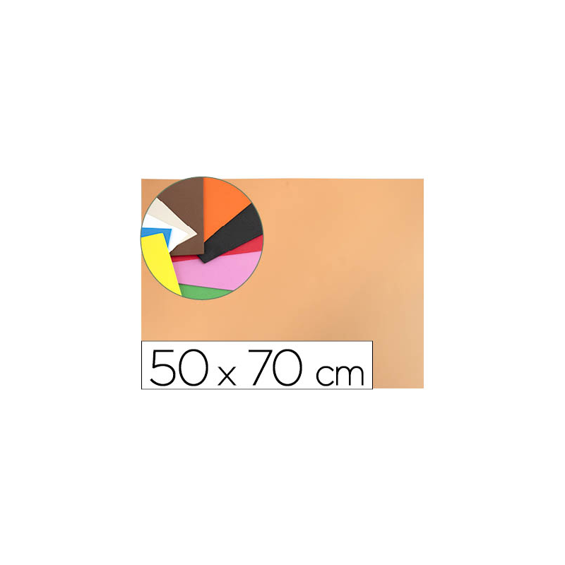 Goma eva liderpapel 50x70cm 60g/m2 espesor 1.5mm piel