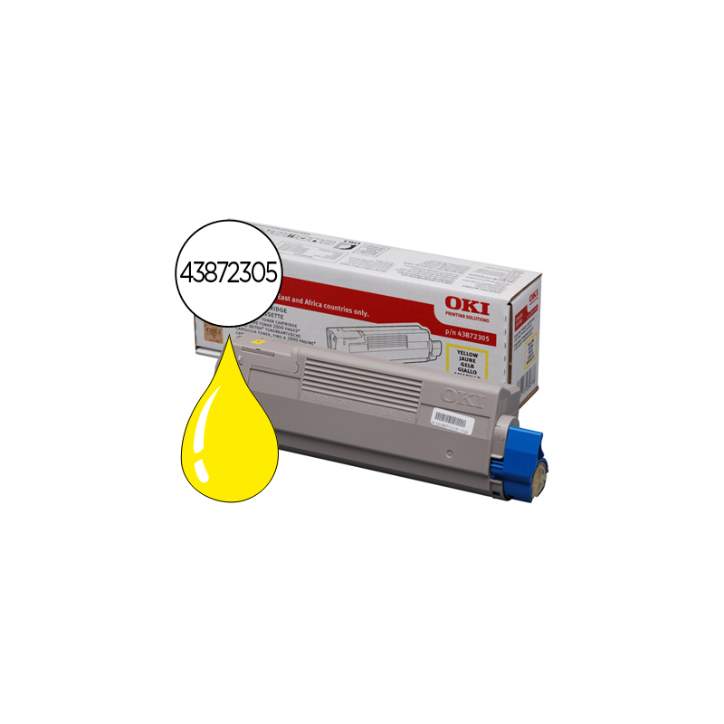 Toner oki c5650/5750 amarillo 2000 pag type c11