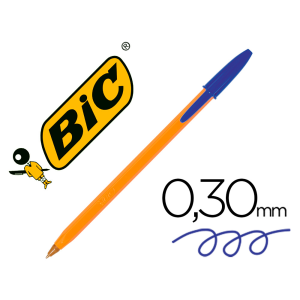 Boligrafo bic naranja fine...