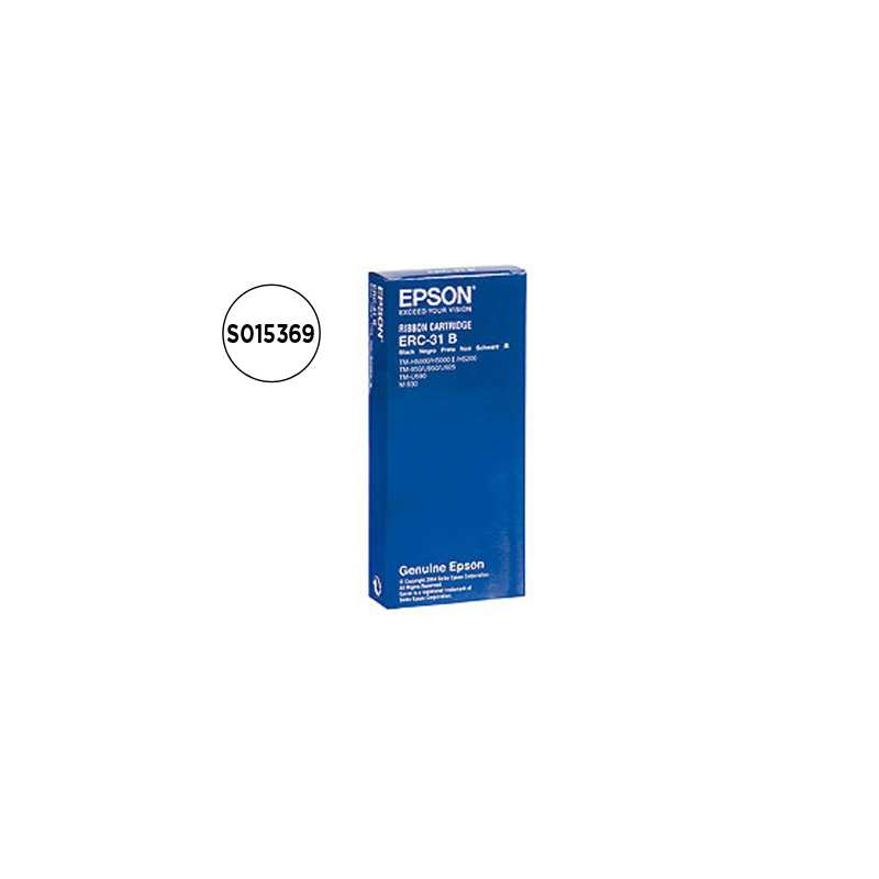 Cinta impresora epson erc-31b negra m-930 tm-930 930ii 950 u950 u925 h5000 u590