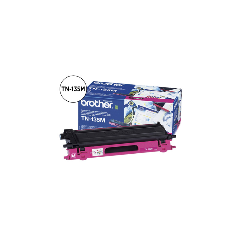 Toner brother tn135m hl-4040cn/4050cdn/4070cdw dcp-9040/9045 mfc-9440/9840 magenta -4.000@5%-